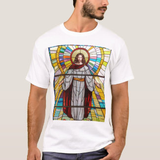 T-shirt de peinture murale en verre souillé de