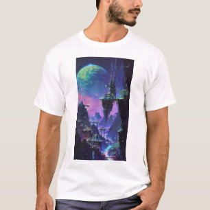 T-shirt de peinture rétro Cyberpunk des années 198