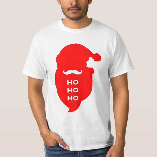 T-shirt de Père Noël HO HO HO (Devant)