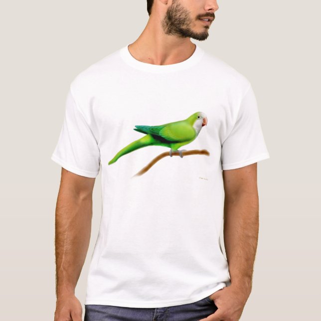 T-shirt de perroquet de quaker (Devant)