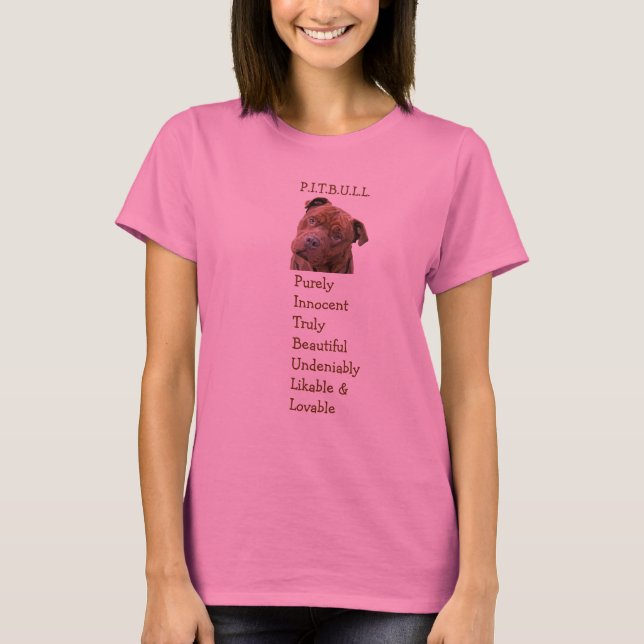 T-shirt de personnalité de Pitbull (Devant)