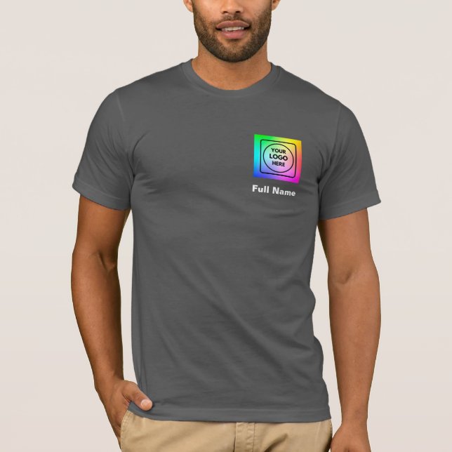 T-Shirt de Personnel avec Logo pour Marque (Devant)