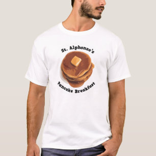 T-shirt de petit déjeuner de crêpe de St Alphonzos