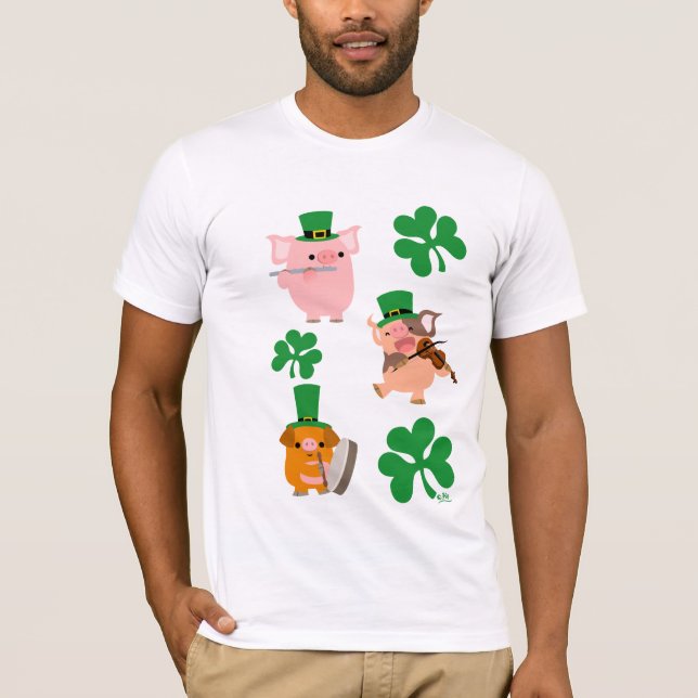 T-shirt de petits musiciens pour la Saint-Patrick (Devant)