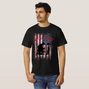 T-shirt De Peur D'Oublier Les Étoiles Et Les Rayures De La