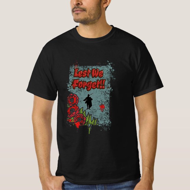 T-shirt De Peur Oublier Le Jour du Souvenir Gravestone Gru (Devant)