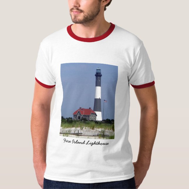 T-shirt de phare d'île du feu (Devant)