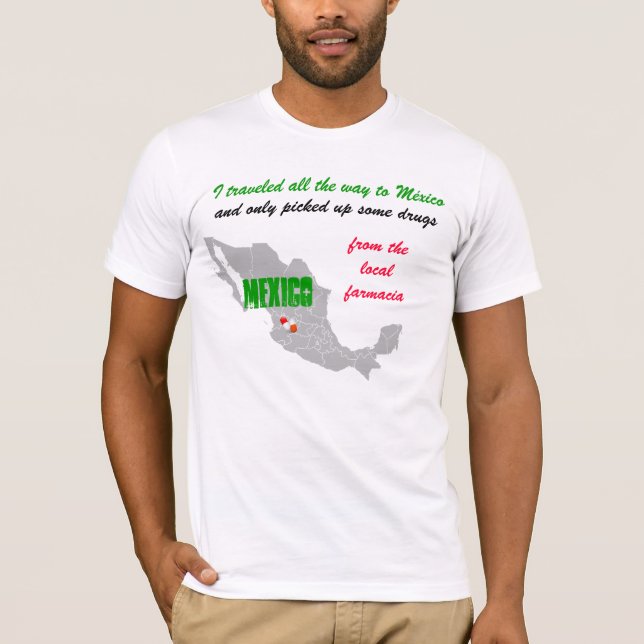 T-shirt de pharmacie du Mexique (Devant)