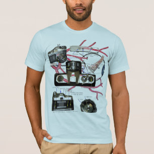 T-shirt de photographie d'oeil d'appareil-photo de