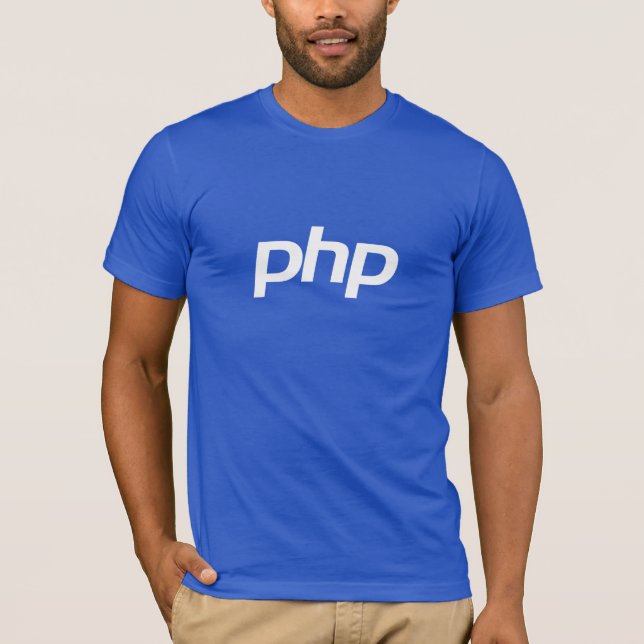 T-shirt de PHP (bleu) (Devant)