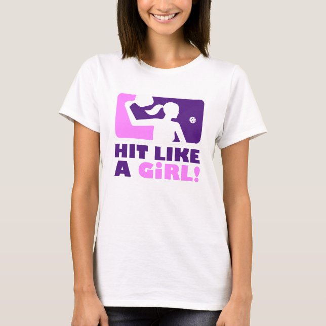 T-shirt de Pickleball des femmes : "COUP COMME UNE (Devant)