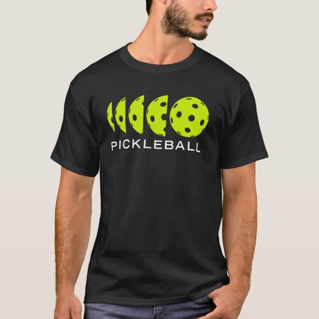 T-shirt de Pickleball : Dimensions de Pickleball (Devant)