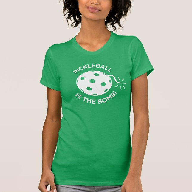 T-shirt de Pickleball : "Pickleball est la bombe ! (Devant)