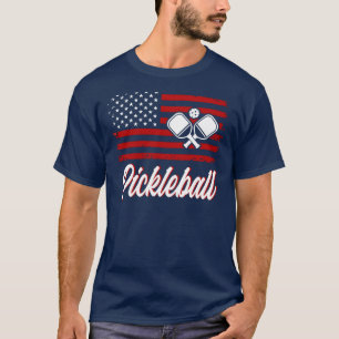 T-Shirt de Pickleball Red White