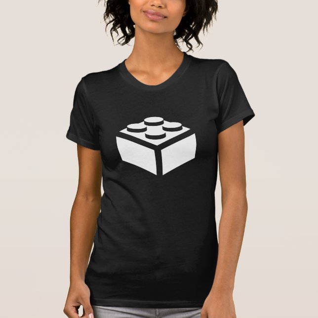 T-shirt de pictogramme de bloc (Devant)