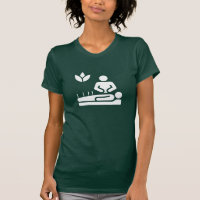 T-shirt de pictogramme de médecine douce