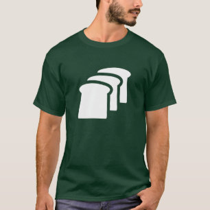 T-shirt de pictogramme de pain