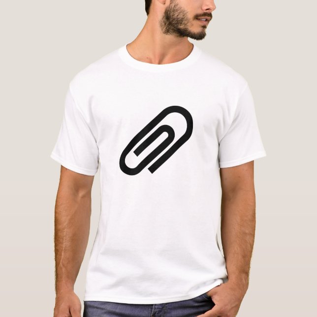 T-shirt de pictogramme de trombone (Devant)