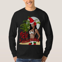 T-shirt de pin-up 04 de Noël de Wahine Mele
