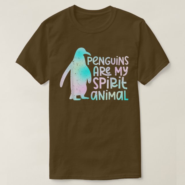 T-shirt de pingouin, T de pingouin drôle, Amant de (Design devant)