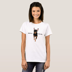T-shirt de Pinscher miniature de Pin de minute