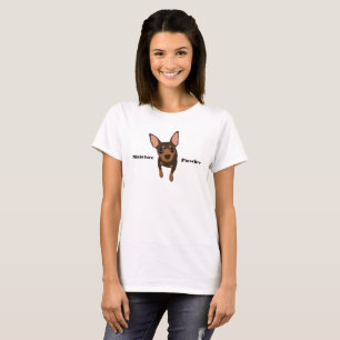 T-shirt de Pinscher miniature de Pin de minute de
