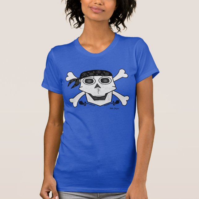 T-shirt de pirate de crâne (Devant)