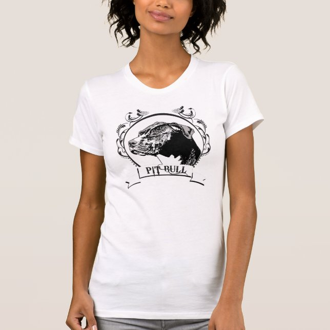 T-shirt de pitbull (Devant)
