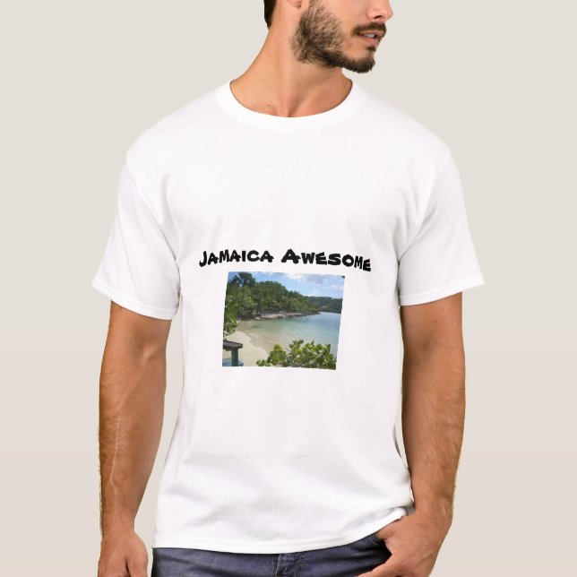 T-shirt de plage de la Jamaïque (Devant)