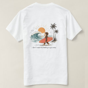 T-shirt de plage drôle de surf