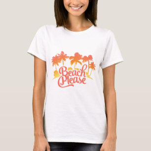 T-shirt De plage la pièce en t des femmes drôles de
