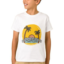 T-Shirt de plage pour enfants ambiance estivale
