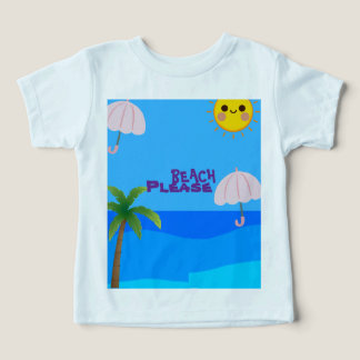 T-shirt de plage pour tout-petit mignon – Océan d'
