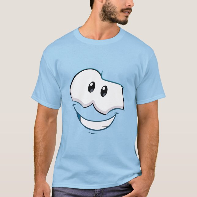 T-shirt De plage Puffle Céleste d'Homme SCPPS (Devant)