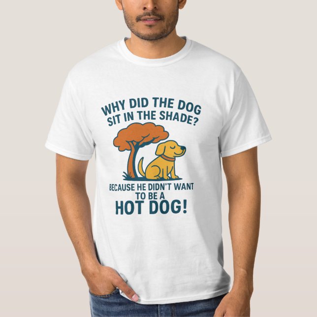 T-shirt de plaisanterie de chien drôle pour l'été (Devant)