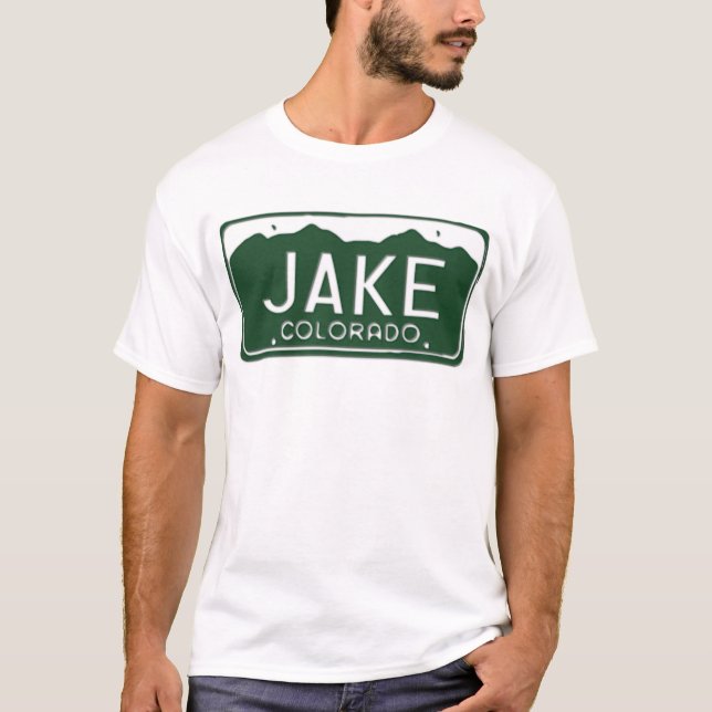 T-shirt de plaque minéralogique de JAKE le (Devant)