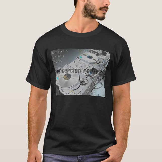 T-shirt de plate-formes de disques de perception (Devant)
