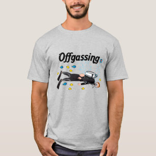 T-shirt de plongée à l'air de -Gazage