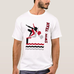 T-shirt 🏊 de plongée équipe ♀️ - Rouge
