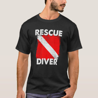 T-Shirt de plongeur Secouru SCUBA pour instructeur