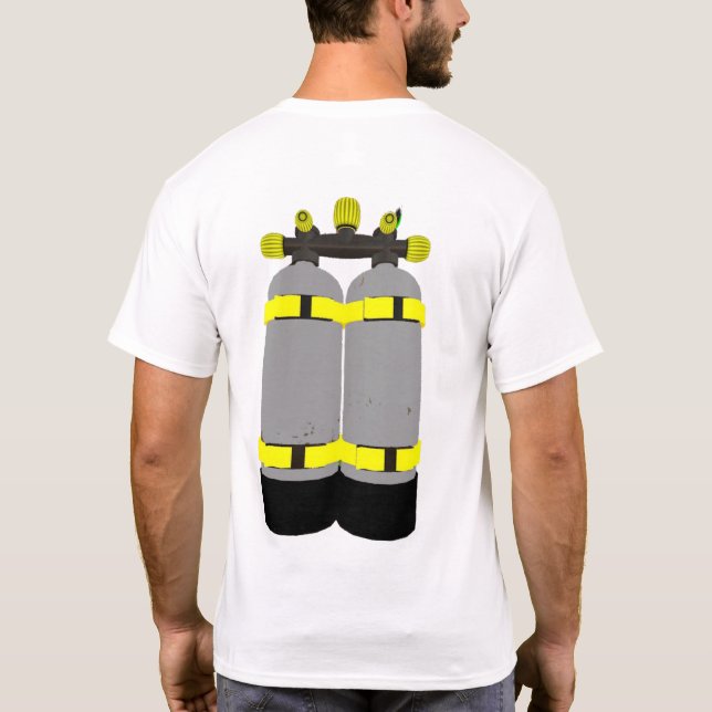 T-shirt de plongeurs de réservoirs de plongée à (Dos)