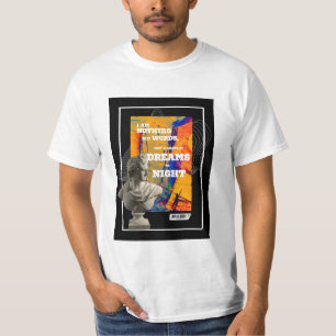 T-shirt de poésie 'Je ne suis que des mots'