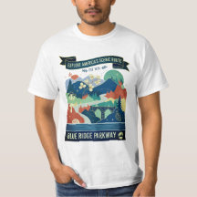 T-shirt de poésie naturelle Blue Ridge Parkway