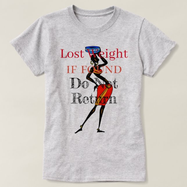 T-shirt de poids perdu (Design devant)
