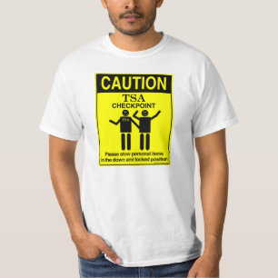 T-shirt de point de contrôle de la précaution TSA