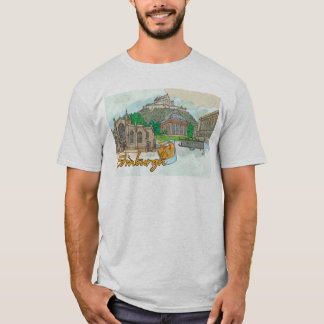 T-shirt de points de repère d'Edimbourg