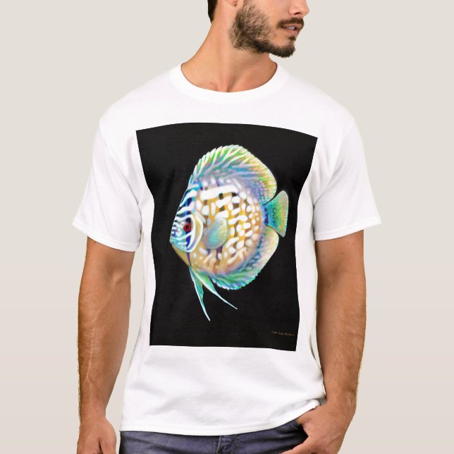 T-shirt de poissons d'aquarium de disque (Devant)