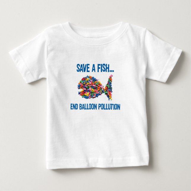T-SHIRT DE POISSONS DE BALLON POUR LE BÉBÉ OU (Devant)