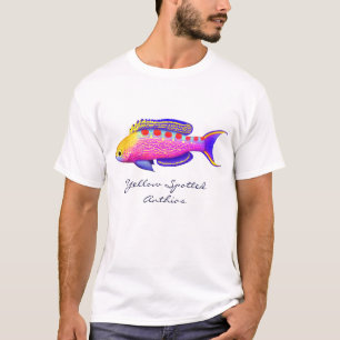 T-shirt de poissons repéré par jaune de récif