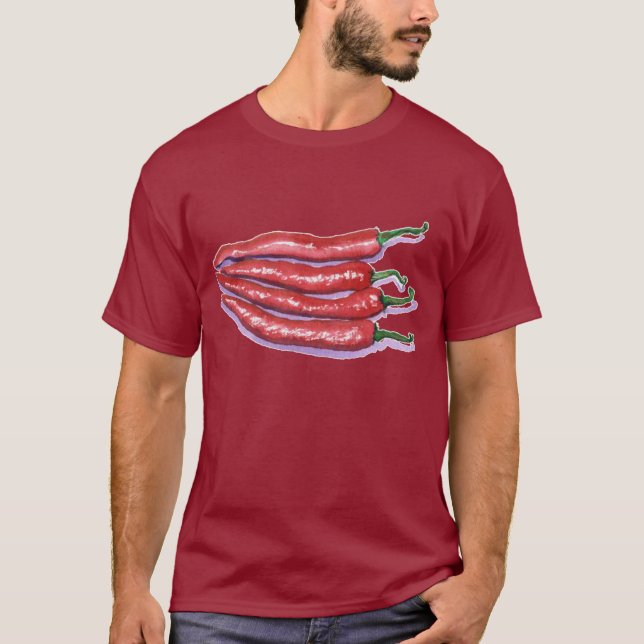 T-shirt de poivrons de piment (Devant)